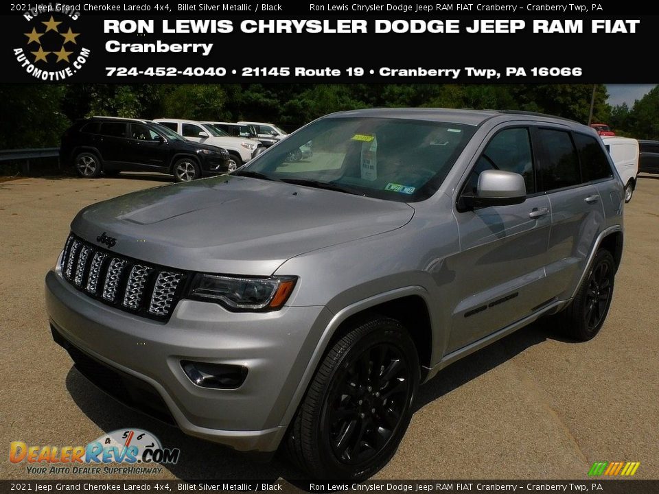 2021 Jeep Grand Cherokee Laredo 4x4 Billet Silver Metallic / Black Photo #1