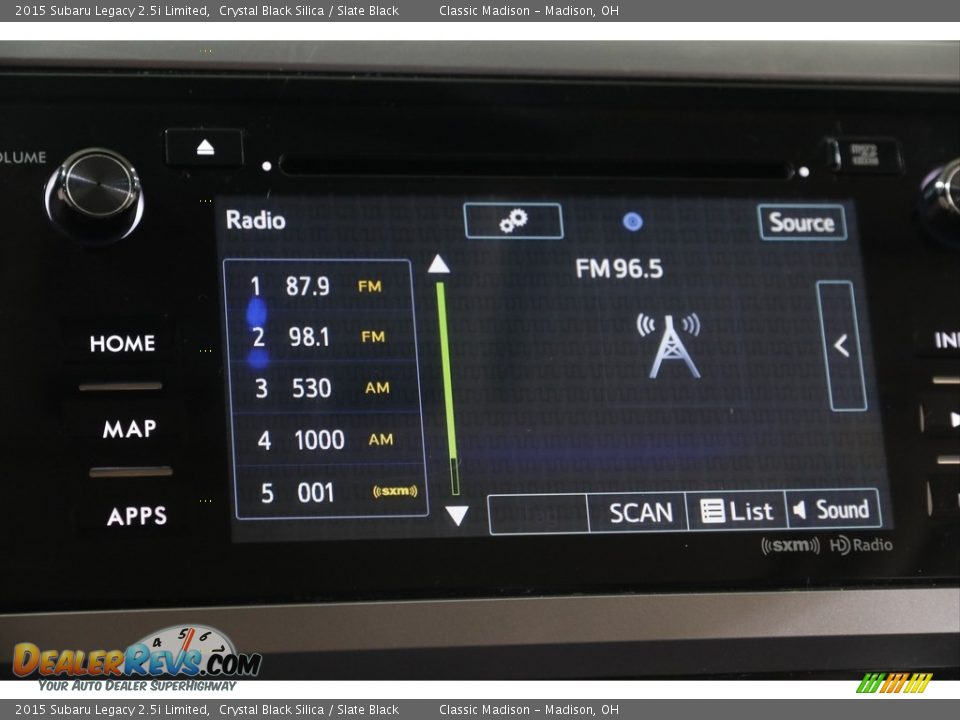 Audio System of 2015 Subaru Legacy 2.5i Limited Photo #10