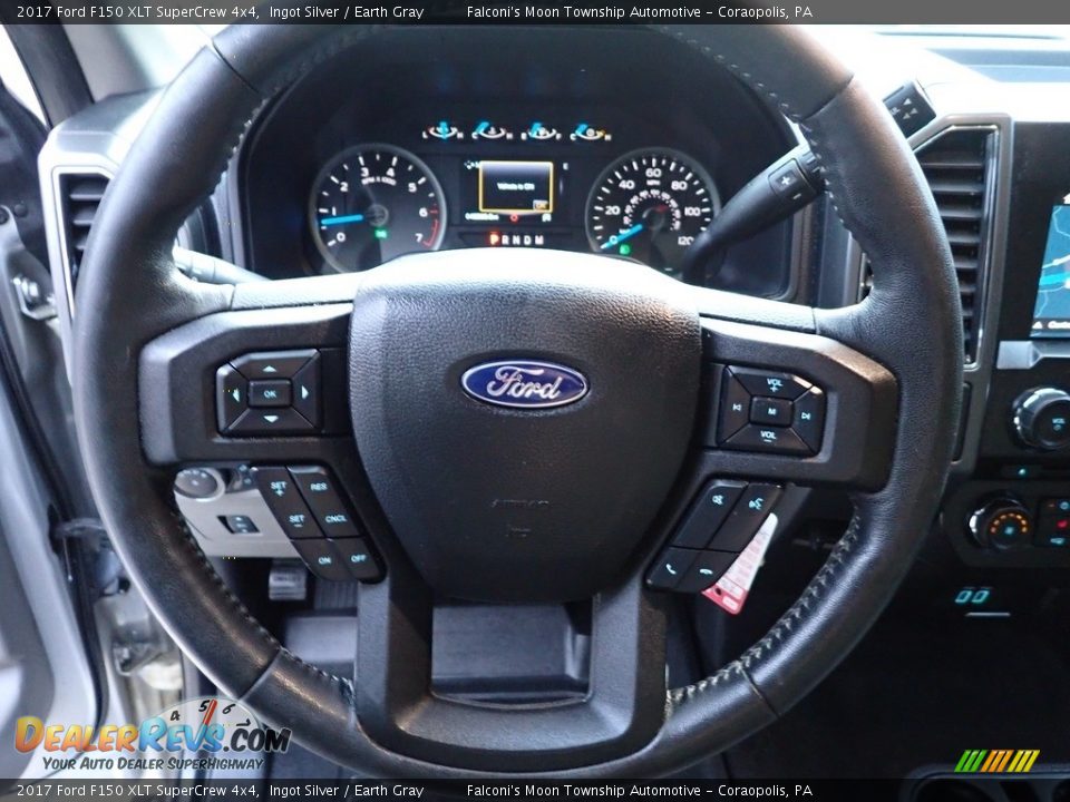 2017 Ford F150 XLT SuperCrew 4x4 Ingot Silver / Earth Gray Photo #23
