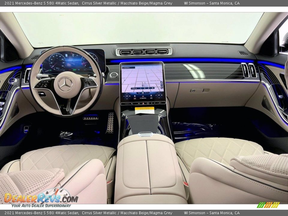 Dashboard of 2021 Mercedes-Benz S 580 4Matic Sedan Photo #6