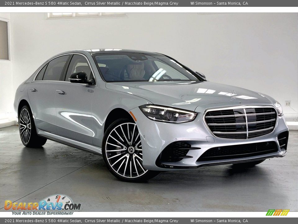 Front 3/4 View of 2021 Mercedes-Benz S 580 4Matic Sedan Photo #12