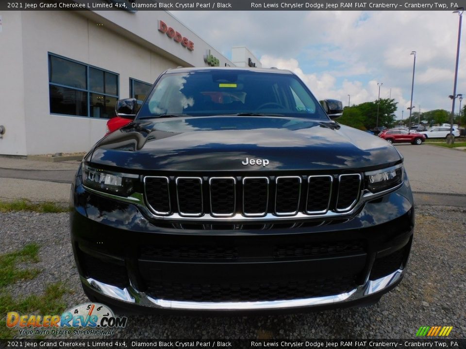 2021 Jeep Grand Cherokee L Limited 4x4 Diamond Black Crystal Pearl / Black Photo #2