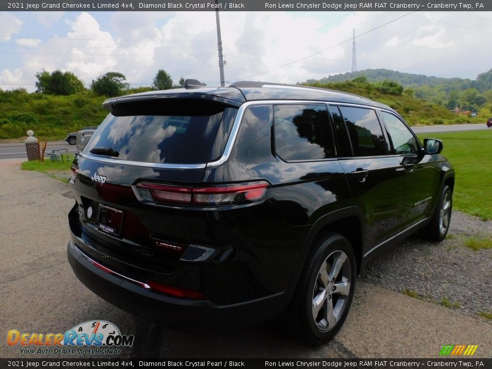 2021 Jeep Grand Cherokee L Limited 4x4 Diamond Black Crystal Pearl / Black Photo #5