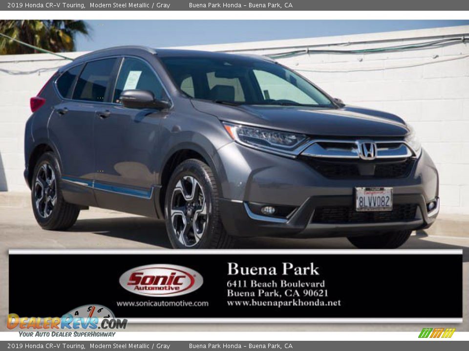 2019 Honda CR-V Touring Modern Steel Metallic / Gray Photo #1