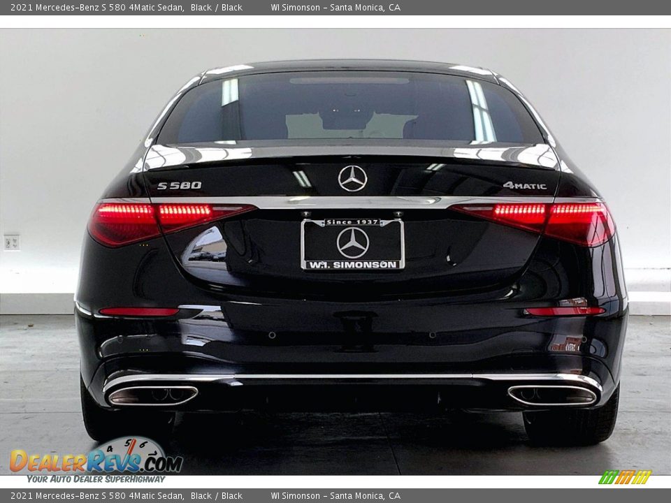 2021 Mercedes-Benz S 580 4Matic Sedan Black / Black Photo #3