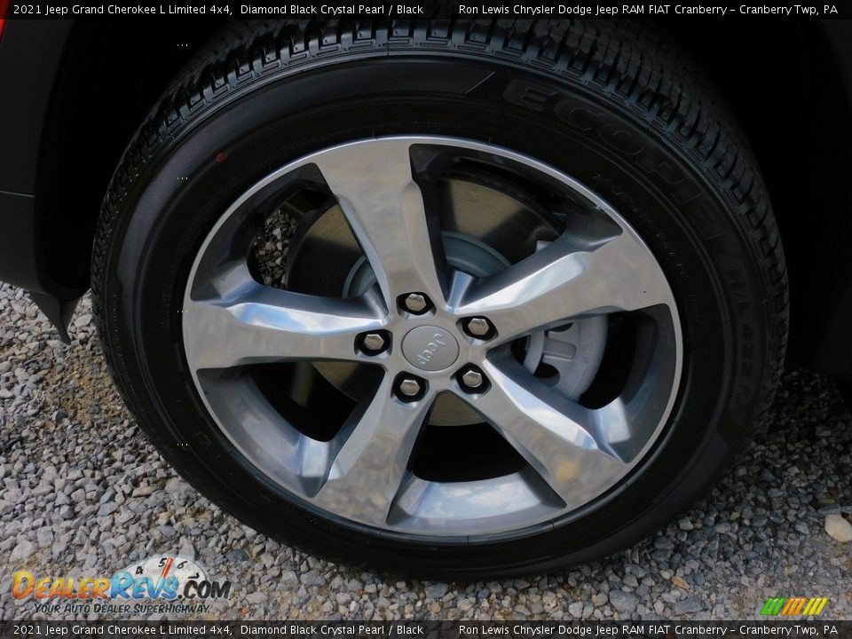 2021 Jeep Grand Cherokee L Limited 4x4 Diamond Black Crystal Pearl / Black Photo #10