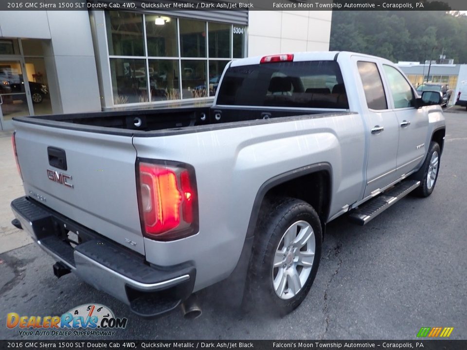 2016 GMC Sierra 1500 SLT Double Cab 4WD Quicksilver Metallic / Dark Ash/Jet Black Photo #2