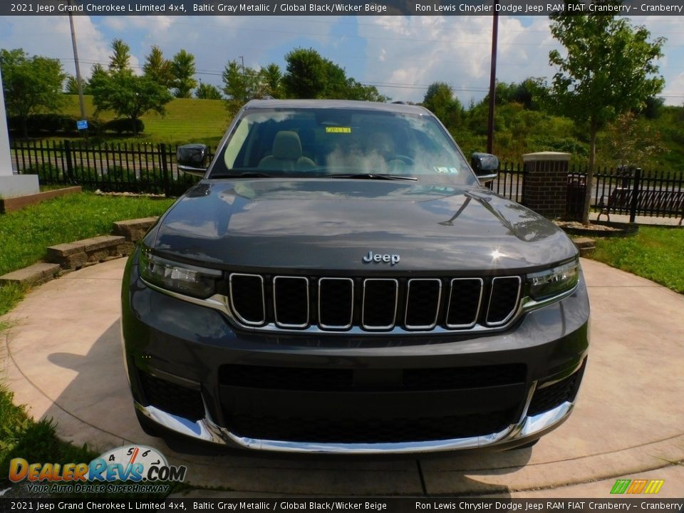 2021 Jeep Grand Cherokee L Limited 4x4 Baltic Gray Metallic / Global Black/Wicker Beige Photo #2