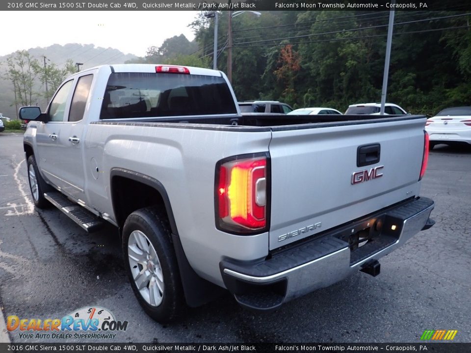 2016 GMC Sierra 1500 SLT Double Cab 4WD Quicksilver Metallic / Dark Ash/Jet Black Photo #4