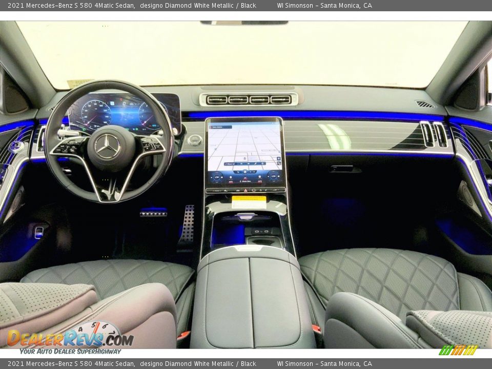 Dashboard of 2021 Mercedes-Benz S 580 4Matic Sedan Photo #6