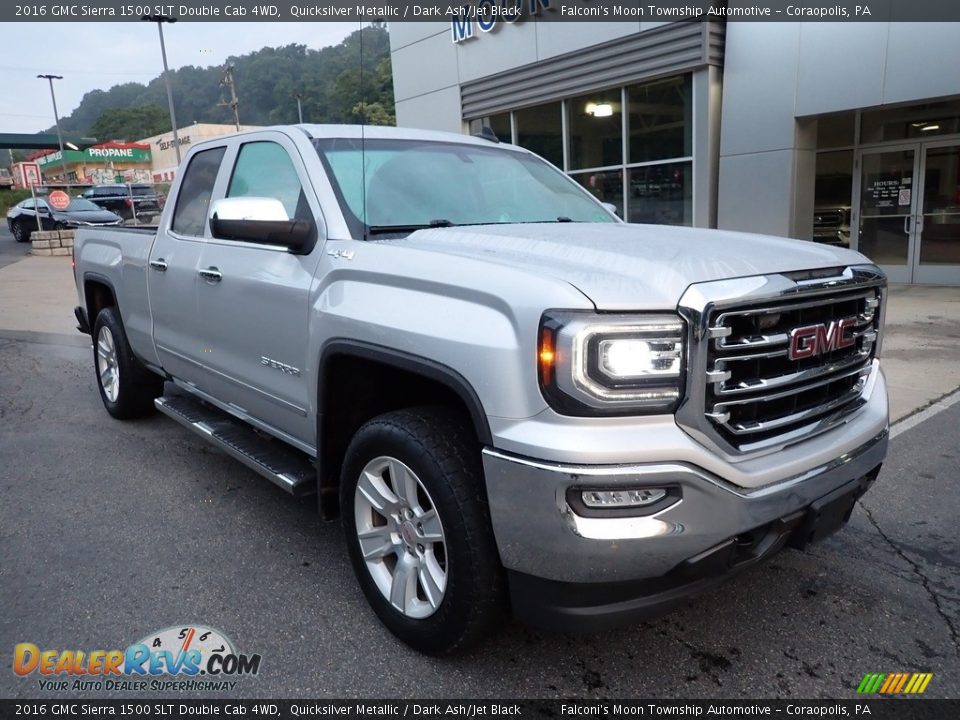 Quicksilver Metallic 2016 GMC Sierra 1500 SLT Double Cab 4WD Photo #8