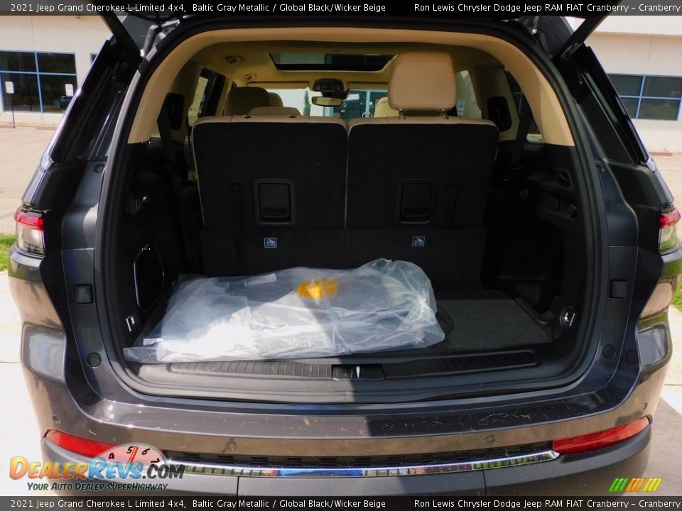 2021 Jeep Grand Cherokee L Limited 4x4 Baltic Gray Metallic / Global Black/Wicker Beige Photo #8