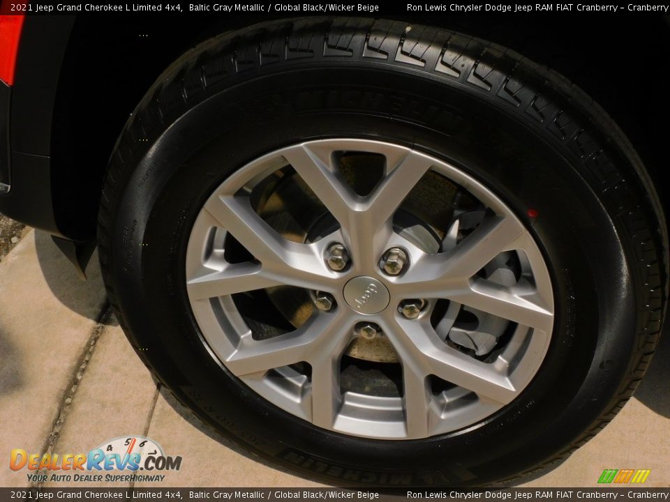 2021 Jeep Grand Cherokee L Limited 4x4 Baltic Gray Metallic / Global Black/Wicker Beige Photo #10