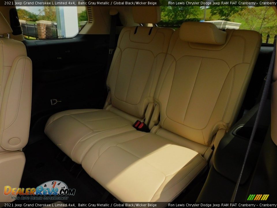 2021 Jeep Grand Cherokee L Limited 4x4 Baltic Gray Metallic / Global Black/Wicker Beige Photo #13