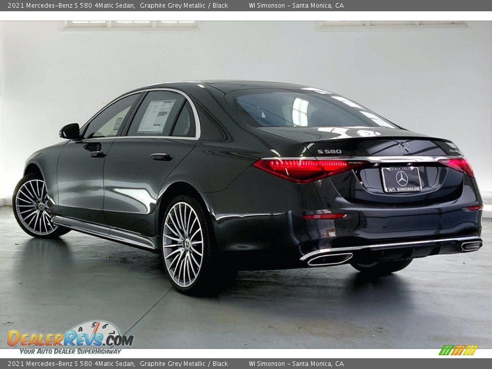 2021 Mercedes-Benz S 580 4Matic Sedan Graphite Grey Metallic / Black Photo #2