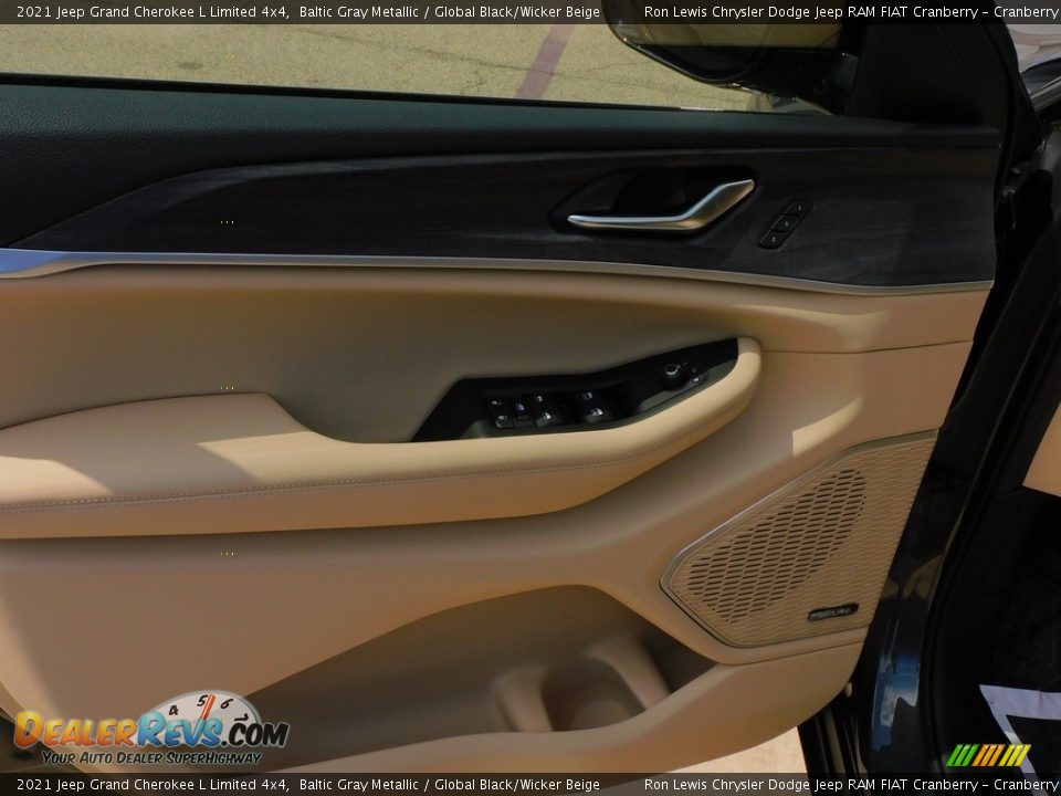 2021 Jeep Grand Cherokee L Limited 4x4 Baltic Gray Metallic / Global Black/Wicker Beige Photo #15