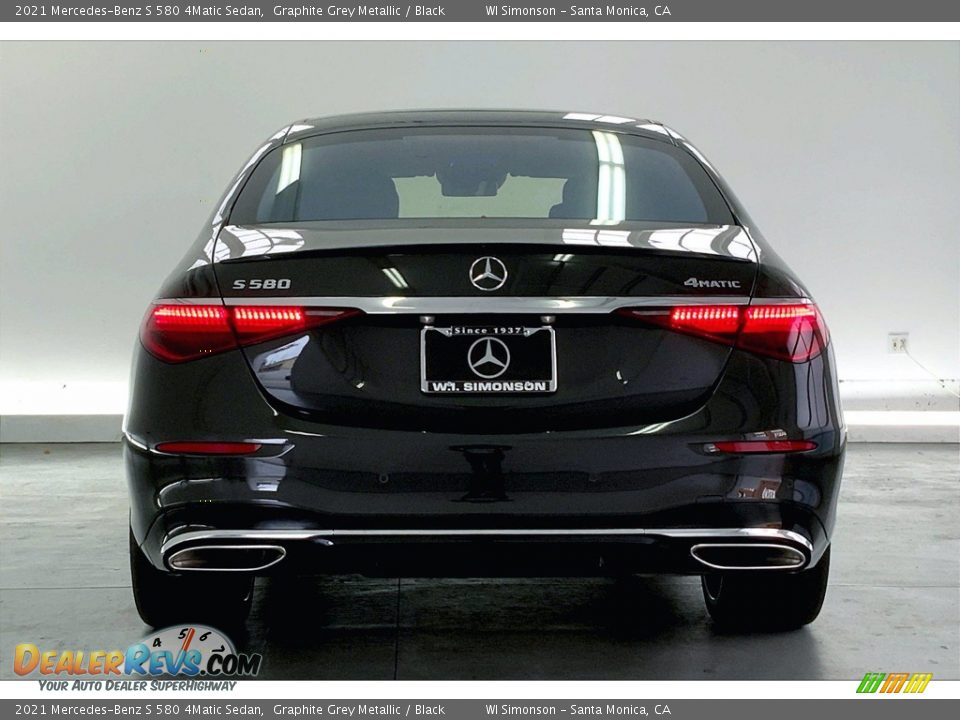 2021 Mercedes-Benz S 580 4Matic Sedan Graphite Grey Metallic / Black Photo #3