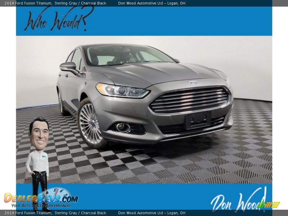 2014 Ford Fusion Titanium Sterling Gray / Charcoal Black Photo #1