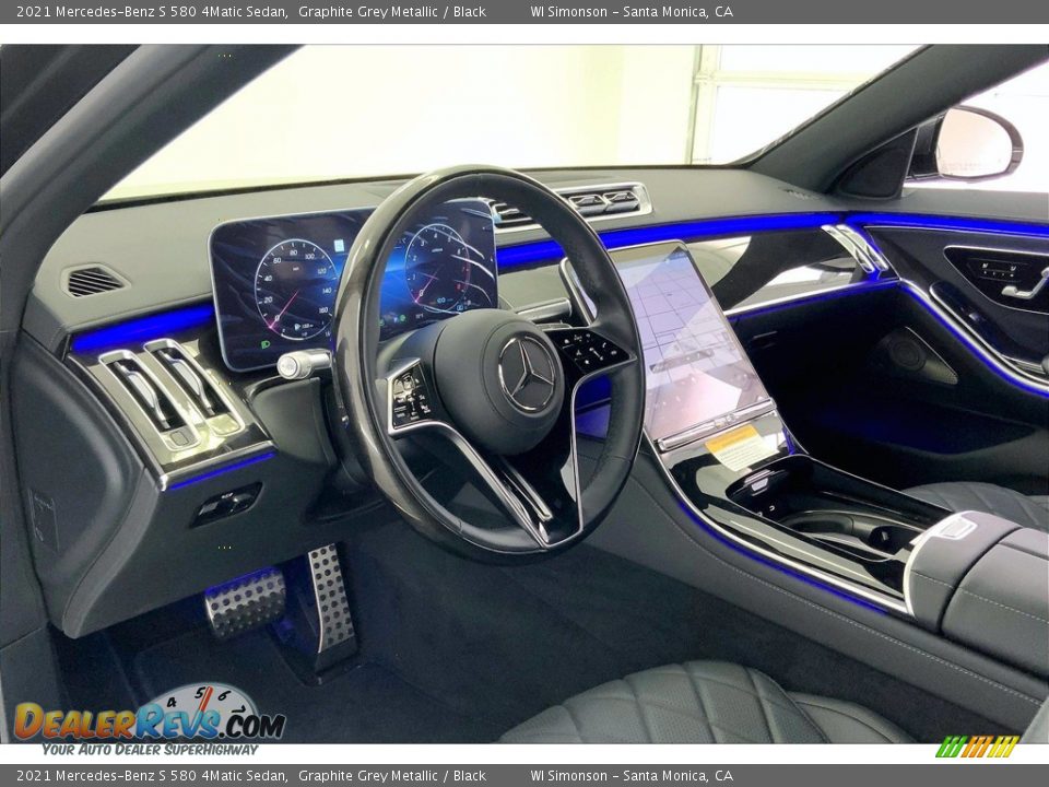 2021 Mercedes-Benz S 580 4Matic Sedan Graphite Grey Metallic / Black Photo #4