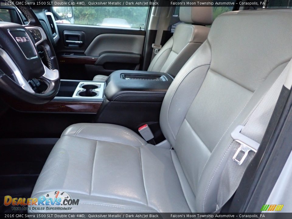 Front Seat of 2016 GMC Sierra 1500 SLT Double Cab 4WD Photo #19