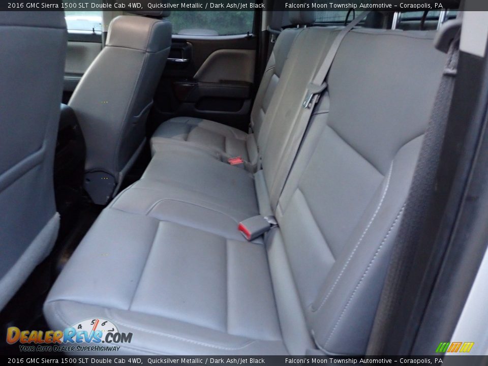 Rear Seat of 2016 GMC Sierra 1500 SLT Double Cab 4WD Photo #20