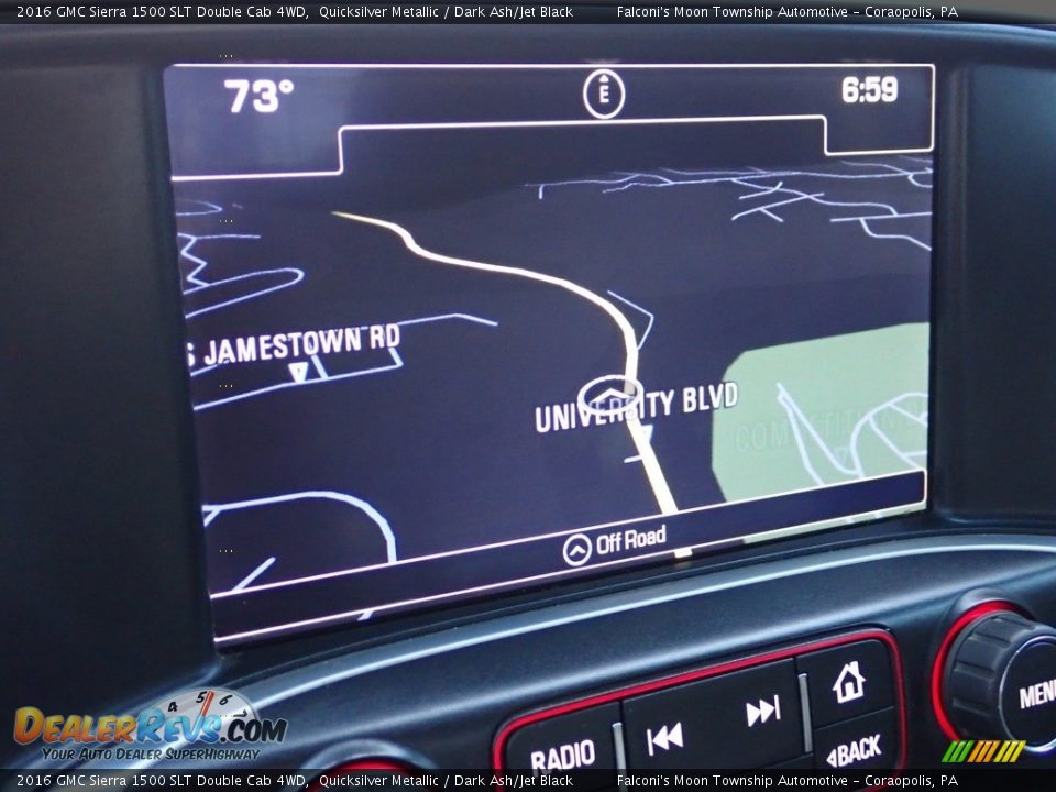 Navigation of 2016 GMC Sierra 1500 SLT Double Cab 4WD Photo #25