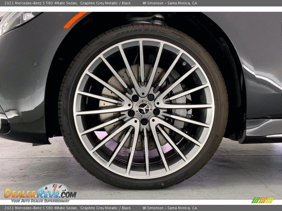 2021 Mercedes-Benz S 580 4Matic Sedan Graphite Grey Metallic / Black Photo #10
