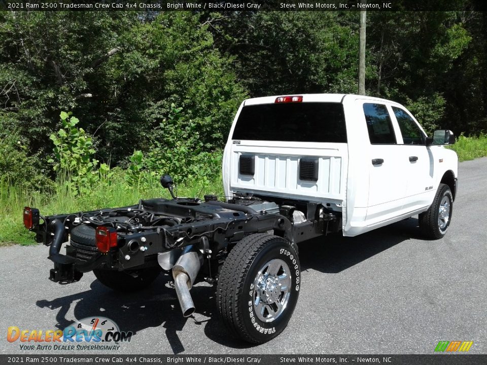 2021 Ram 2500 Tradesman Crew Cab 4x4 Chassis Bright White / Black/Diesel Gray Photo #6