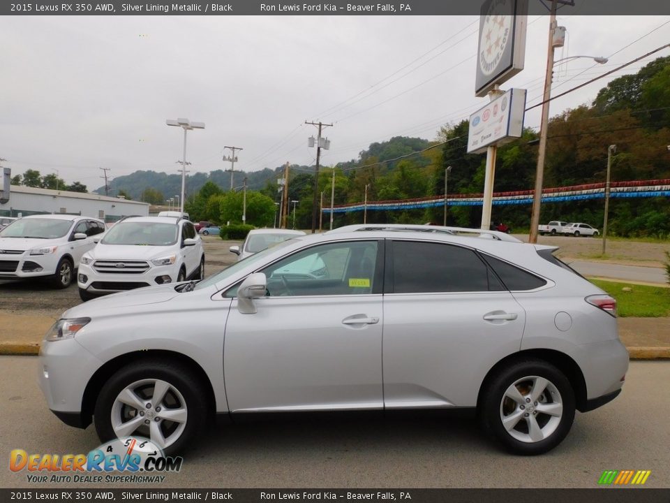 2015 Lexus RX 350 AWD Silver Lining Metallic / Black Photo #6