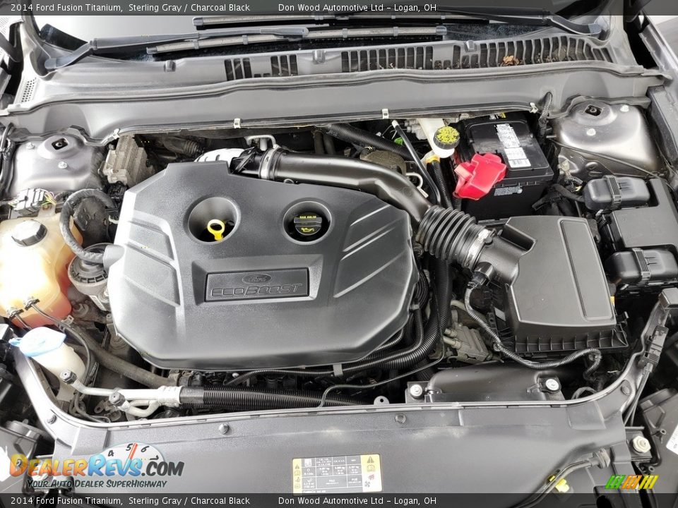 2014 Ford Fusion Titanium Sterling Gray / Charcoal Black Photo #12