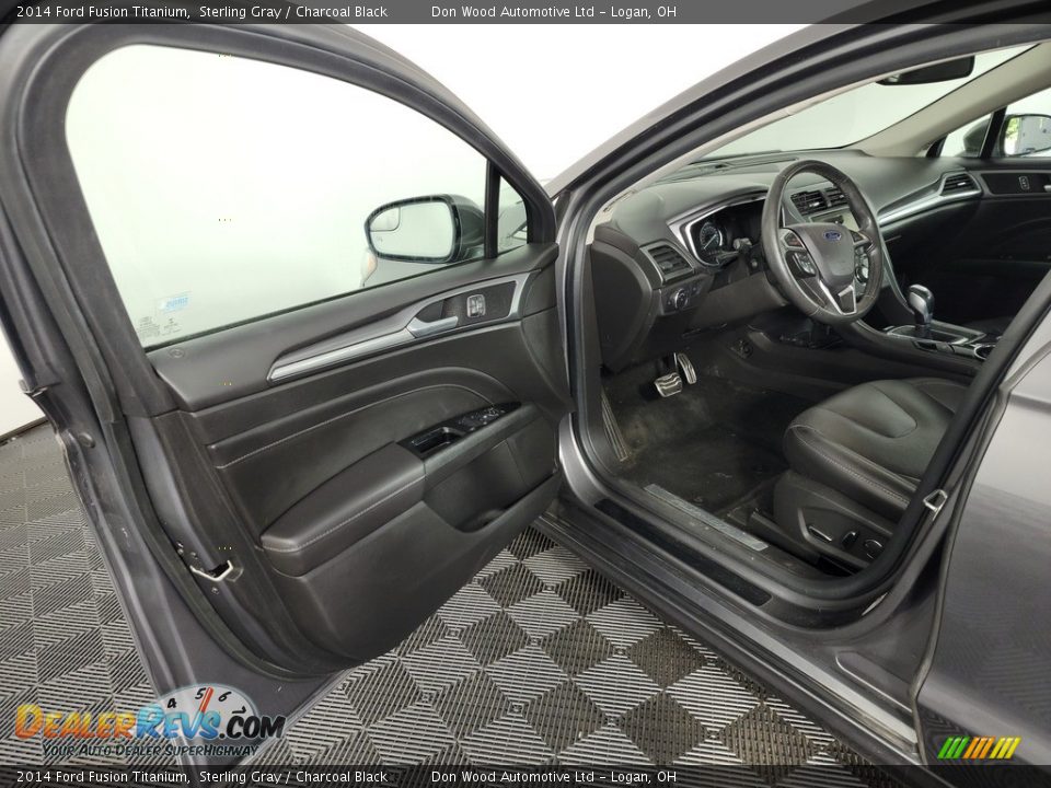 2014 Ford Fusion Titanium Sterling Gray / Charcoal Black Photo #13