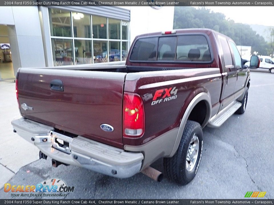 2004 Ford F350 Super Duty King Ranch Crew Cab 4x4 Chestnut Brown Metallic / Castano Brown Leather Photo #2