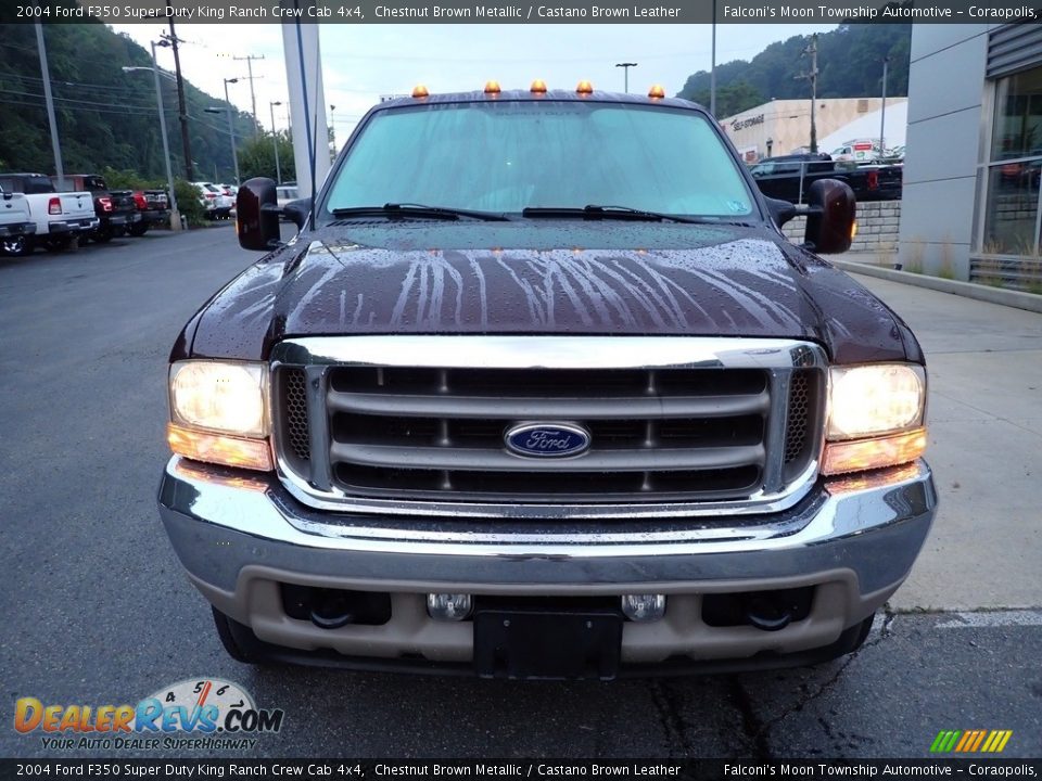 2004 Ford F350 Super Duty King Ranch Crew Cab 4x4 Chestnut Brown Metallic / Castano Brown Leather Photo #7