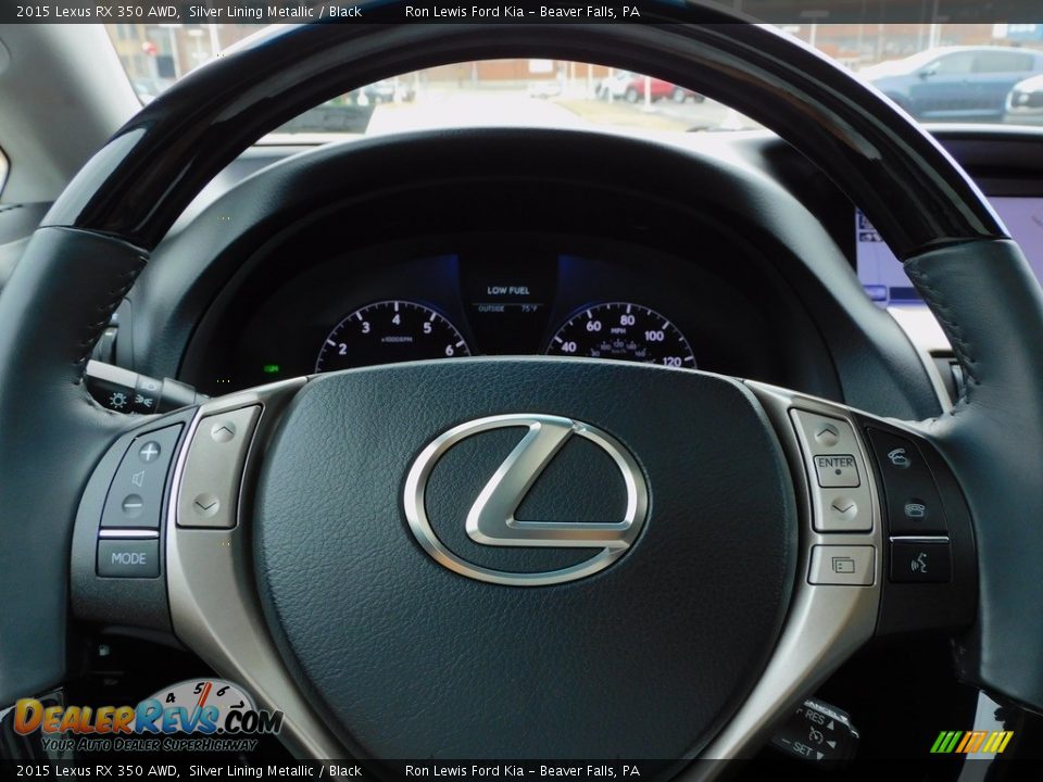 2015 Lexus RX 350 AWD Silver Lining Metallic / Black Photo #18