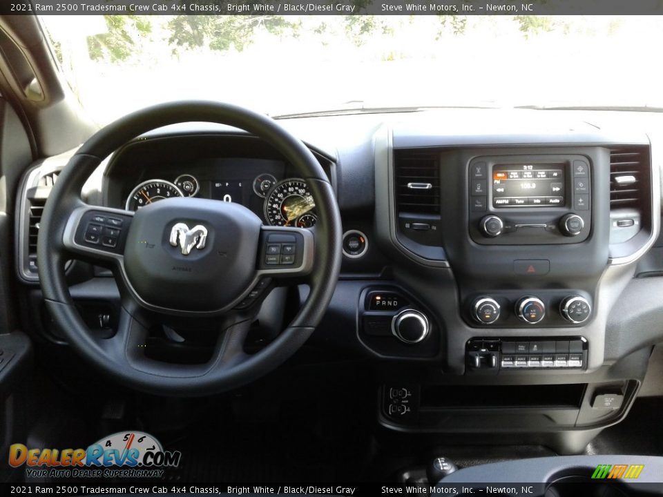 2021 Ram 2500 Tradesman Crew Cab 4x4 Chassis Bright White / Black/Diesel Gray Photo #16