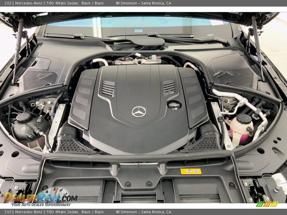 2021 Mercedes-Benz S 580 4Matic Sedan Black / Black Photo #9