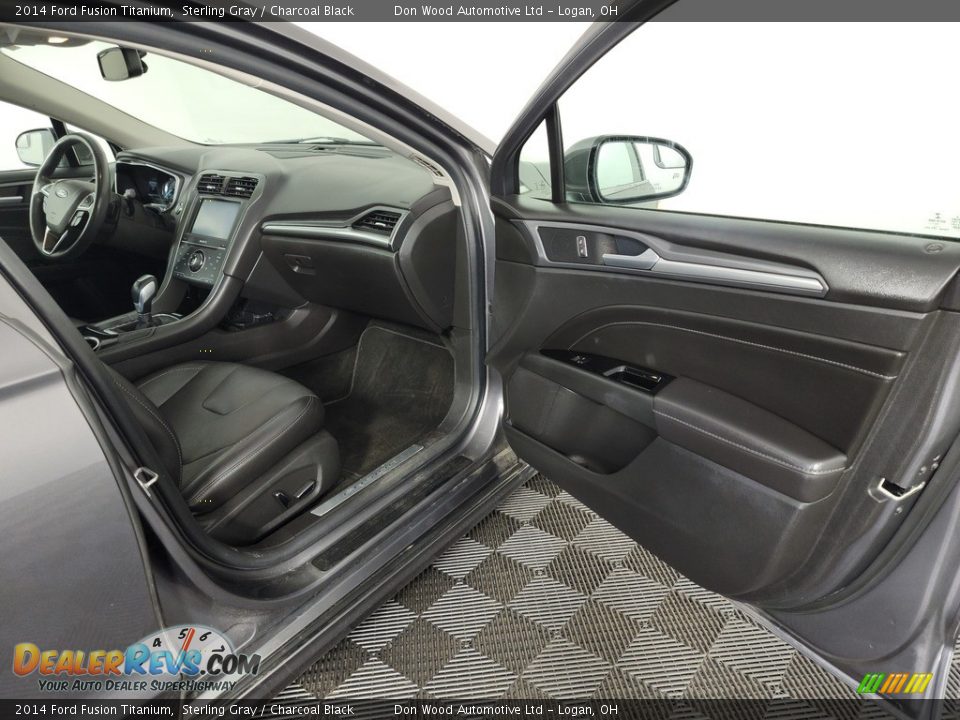 2014 Ford Fusion Titanium Sterling Gray / Charcoal Black Photo #26