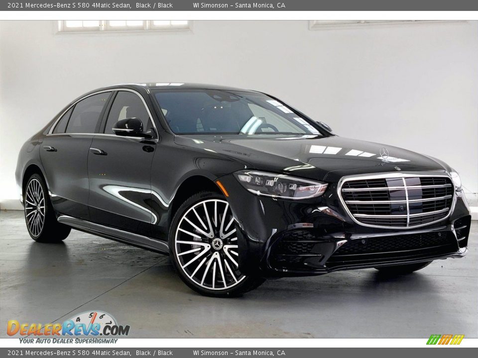 2021 Mercedes-Benz S 580 4Matic Sedan Black / Black Photo #12