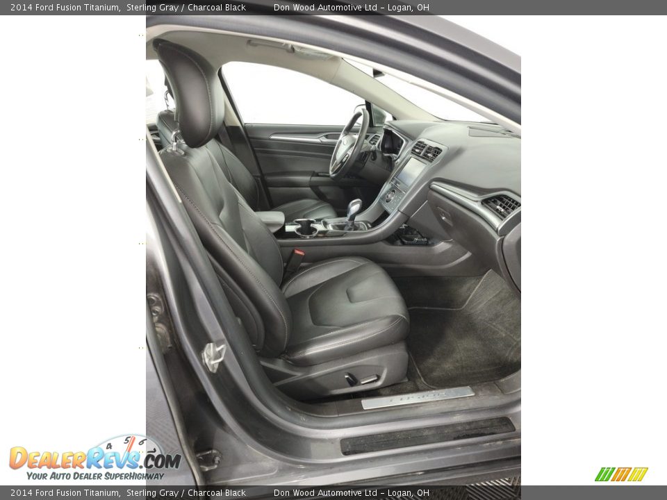 2014 Ford Fusion Titanium Sterling Gray / Charcoal Black Photo #28