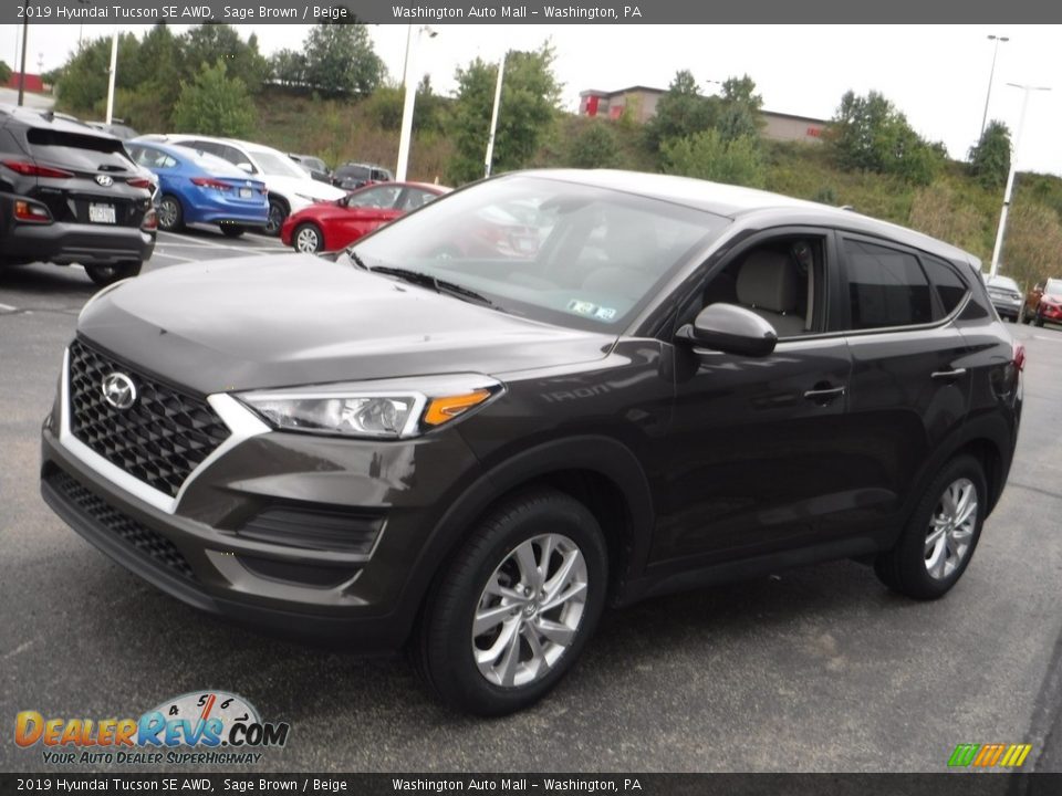 2019 Hyundai Tucson SE AWD Sage Brown / Beige Photo #5