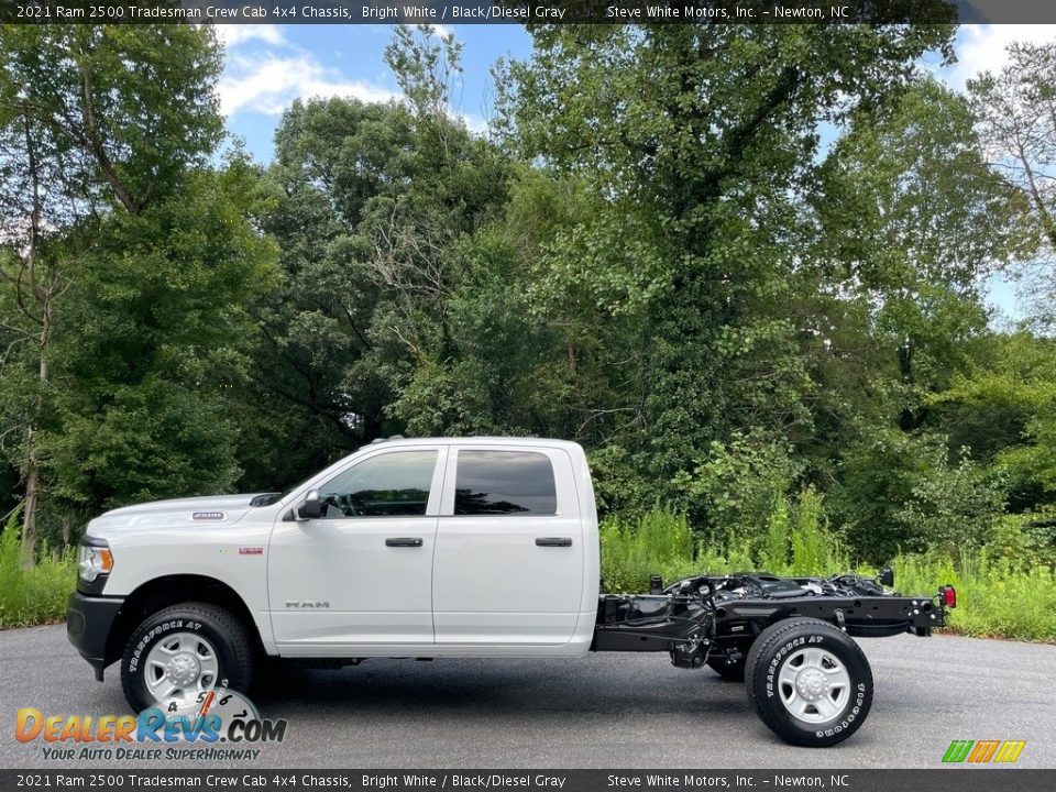 Bright White 2021 Ram 2500 Tradesman Crew Cab 4x4 Chassis Photo #1