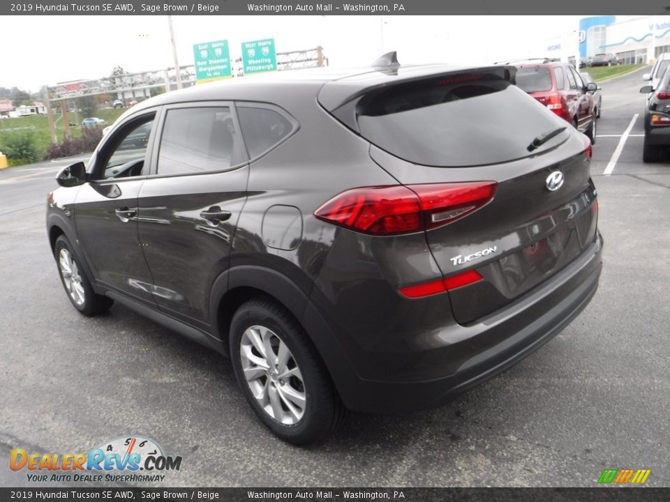 2019 Hyundai Tucson SE AWD Sage Brown / Beige Photo #7