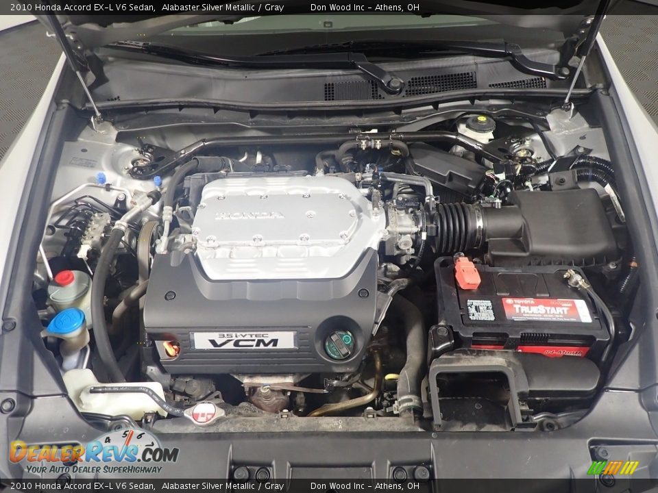 2010 Honda Accord EX-L V6 Sedan Alabaster Silver Metallic / Gray Photo #7