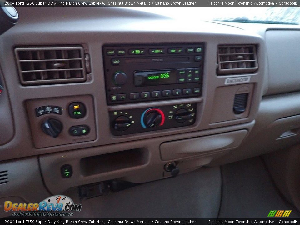 2004 Ford F350 Super Duty King Ranch Crew Cab 4x4 Chestnut Brown Metallic / Castano Brown Leather Photo #27