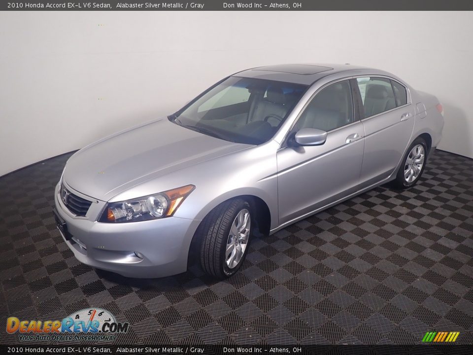 2010 Honda Accord EX-L V6 Sedan Alabaster Silver Metallic / Gray Photo #9