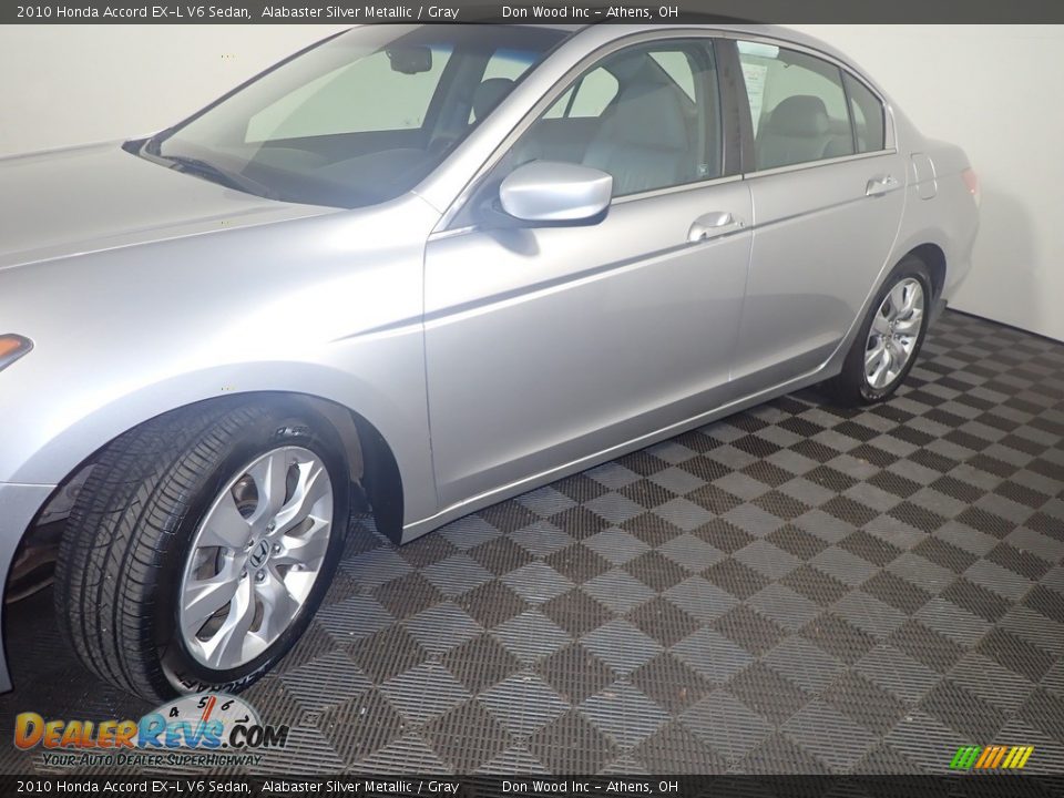 2010 Honda Accord EX-L V6 Sedan Alabaster Silver Metallic / Gray Photo #10