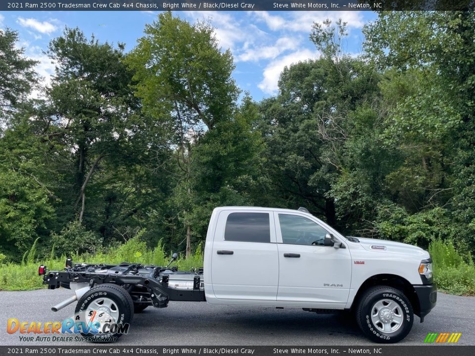 Bright White 2021 Ram 2500 Tradesman Crew Cab 4x4 Chassis Photo #5