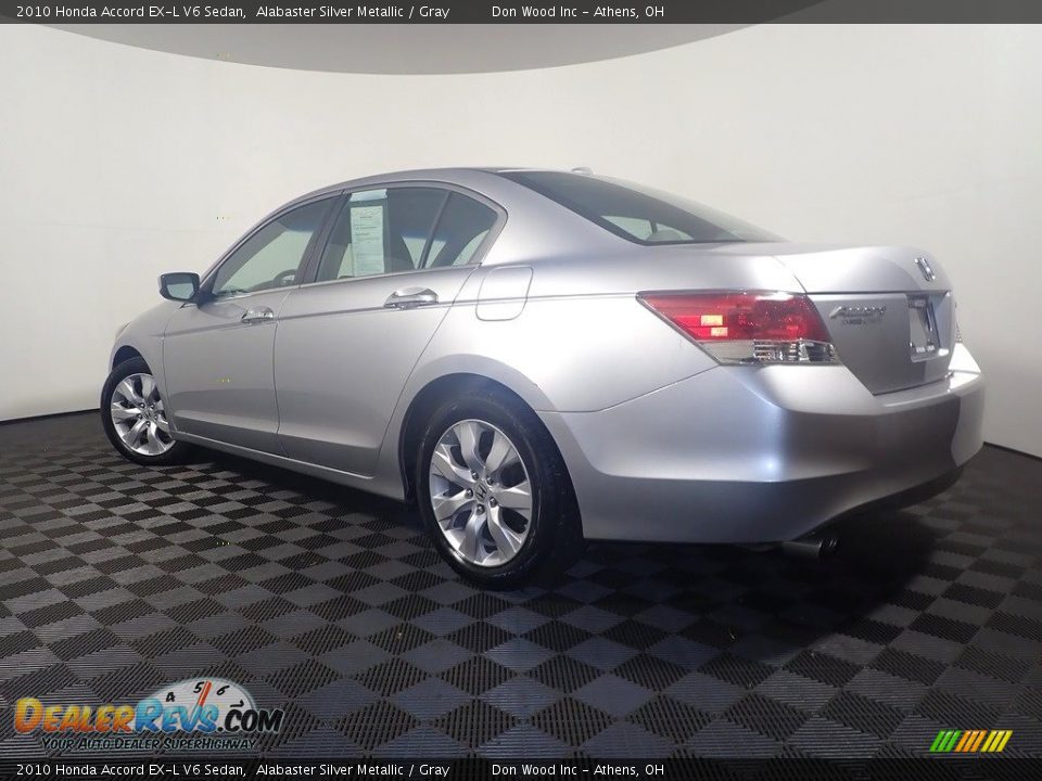 2010 Honda Accord EX-L V6 Sedan Alabaster Silver Metallic / Gray Photo #11