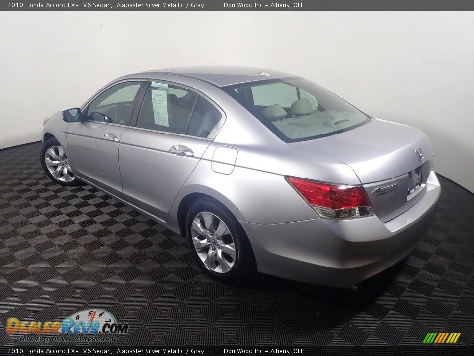 2010 Honda Accord EX-L V6 Sedan Alabaster Silver Metallic / Gray Photo #12