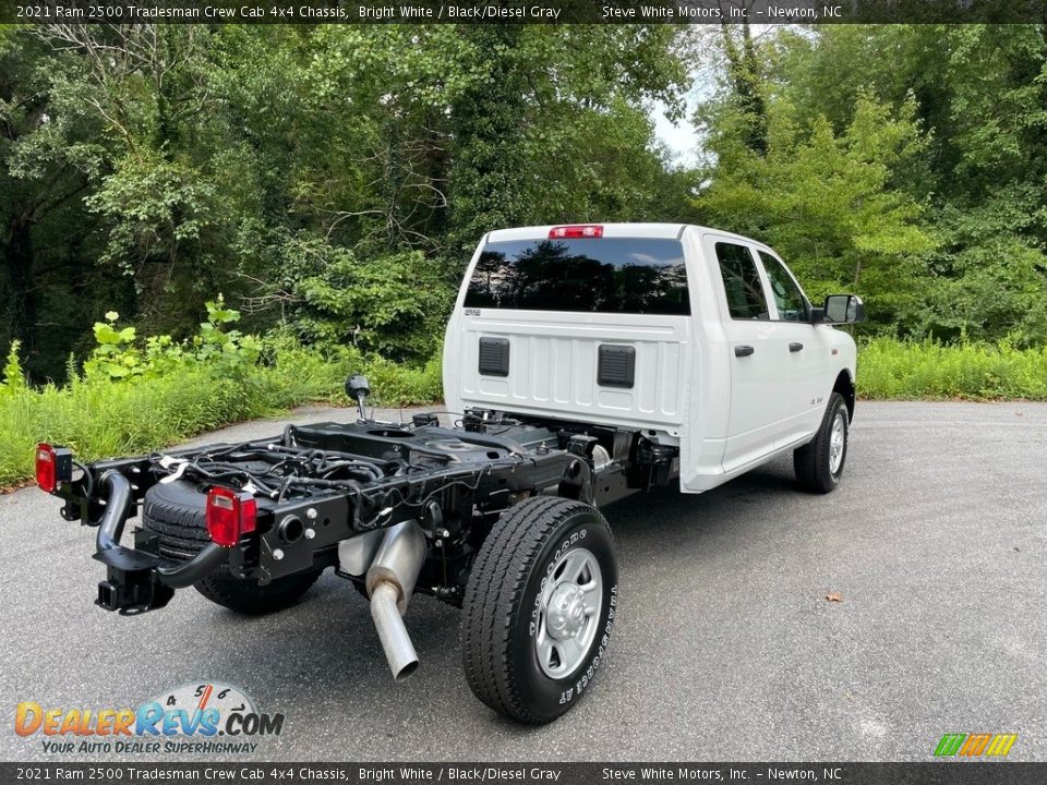 2021 Ram 2500 Tradesman Crew Cab 4x4 Chassis Bright White / Black/Diesel Gray Photo #6